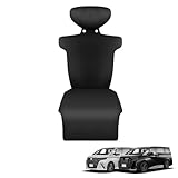 Kotesoto トヨタ アルファード40系 シートカバー 車用 ヴェルファイア40系 カーシートカバー ALPHARD 40系 フルサラウンドシート VELLFIRE40系 セカンドシート 車 座席カバー 二目列用 アクセサリー カー用品 車種専用設計 防水 取付簡単 シート保護 (ブラック&1PCS)