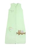 Baby Sleeping Bag approx. 2.5 Tog - Mint Owl - 12-36 months/43inch by Schlummersack