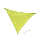 B Blesiya UV保護　シェードセイル　全8色　屋外　デッキ　ガーデン　中庭　プール　3m/3.6m　防水　三角　　 - ライトグリーン3m