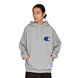 [チャンピオン] スウェット 長袖 裏毛 LooseFit ビッグロゴ フーデッドスウェットシャツ アクションスタイル C3-B104 メンズ オックスフォードグレー