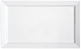 Yanco OK-7020 Osaka-2 Display Plate Rectangular 20 Length 14 Width Melamine White Color Pack of 6 [並