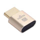 CY アダプター 仮想ディスプレイアダプター 4K HDMI 1.4 DDC EDID ダミープラグ ヘッドレス ゴースト ディスプレイ エミュレーター HDTV ゴールドカラー 4K@60Hz