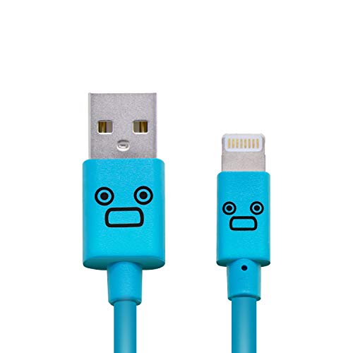 ロジテック ライトニングケーブル Iphone 充電ケーブル Apple認証 かわいい顔つきデザイン Iphone Ipad Ipod 対応 1 2m ブルー Lhc Fual12cbu エレクトロニクス