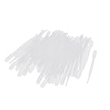 uxcell　100個 3ML 液体転送ピペット　プラスチック製　15.5cm 長　点眼器