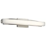 Elan 83759 Rowan Vanity Bath壁照明、1ライトLED 42ワット、つや消しニッケル