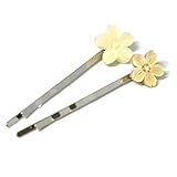 【大 小 セット】 桜 夜光貝 シェル ヘアピン シルバー色 ヘアアクセサリー