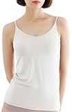 [バンビウォーター] ブラトップ カップ付き キャミソール 【特許取得】 レディース インナー ブラキャミ 補正下着 盛れる (LL,ホワイト)