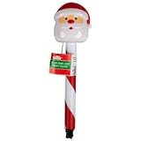 Christmas House Plastic Solar-powered Santa Stake Lights, 14" - Set of 6 [並行輸入品]