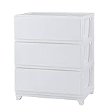 JEJ 収納ケース ホワイト 3段ワイド デコニー シーヴォ 107860