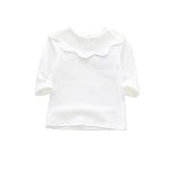 ［シューズラック］女の子　 Tシャツ　ブラウス　1-4歳　ベビー服　長袖　春秋着　トップス　綿100％　着回し　子供服　ストライプ　チュニック　シャツ　ラブリー　ガールズ　スプリング　プレゼント　キッ