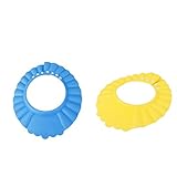 Fenteer キッズ　子供　シャンプーハット　シャンプーキャップ　シャワーバス　洗髪用帽子　防水帽　お風呂 　調整可能　2個セット