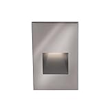 WAC Lighting WL-LED200F-C-SS 277V Vertical Step Light, White, 3000K [並行輸入品]