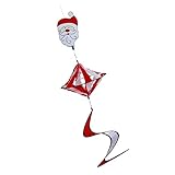 P Prettyia おもちゃ　風車　　風スピンガーデンのため　全２色　子供　屋外　ガーデン　ヤード　綺麗　置物 - サンタクロース