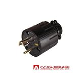 アメリカン電機 プラグ 引掛形 （30A/接地形 2P/250V） 黒色 3322R-L6