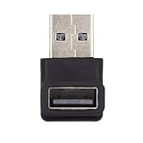 Cablecc USB3.0 A オス - メス 延長電源 データ ビデオ サポート 10Gbps アダプター ダウン アングル タイプ
