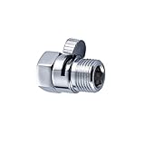 Senlesen s-004シャワーヘッドShut Off Valveソリッド真鍮、クローム クローム SE439