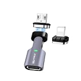 日本の中小企業 MSL FORCE USB-C to microUSB 変換用アダプタ 27W PD 10w 480Mbps tz67 tz68 lighting+Micro-USB コネクタ 180°回転式