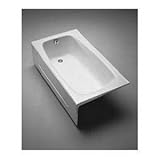 Toto fby1525lp 59 – 3 / 4 " Enameled Cast Ironソーキングドロップin BathtubインストールW、 60'' x 32'' x 16'' FBY1525