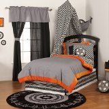One Grace Place Teyo's Tires Growth Chart Decal Black White Grey Orange [並行輸入品]