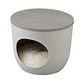 アイリスオーヤマ 犬 猫 ハウス 室内用 プラスチック クッション付 丸洗い可 小型犬・猫用 アッシュグレー