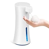 【2020年改良版】 ソープディスペンサー 泡 自動 400ML大容量 ワイヤレス電池式 ハンドソープディスペンサー 泡 おしゃれ 触ずに手