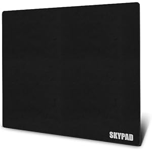 SkyPAD 3.0 XL ゲーミングガラスマウスパッド テキストバージョン｜プロフェッショナルeスポーツラージサイズマウスパッド｜400×500mm｜黒｜精度とスピードを向上させた特殊ガラス面。