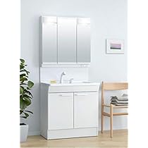 Amazon | TOTO 洗面台 Vシリーズ 幅750 高さ1900 両開き ホワイト LED3 