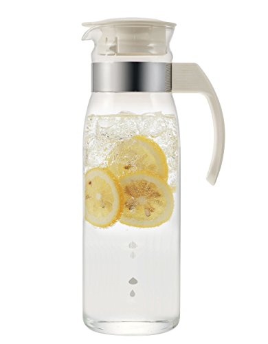 HARIO (ハリオ) 冷蔵庫 ポット スリム N 1,400ml オフホワ...