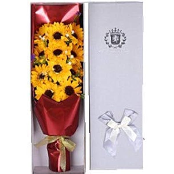 Amazon Mr Strong フラワー ひまわり花束プレゼント 花束 枯れない花 太陽花ランキング 人気 父の日や卒業ギフト セット 11輪 赤いの包装 花束 オンライン通販