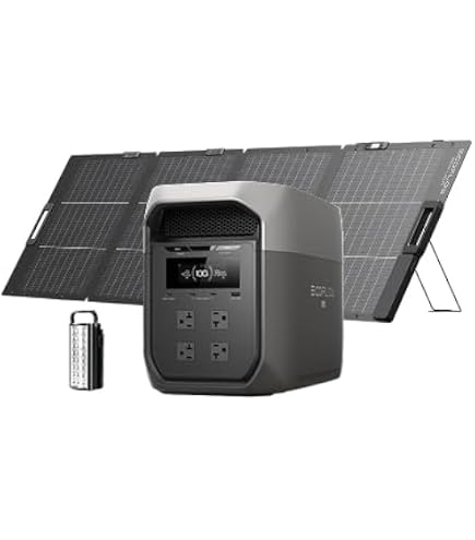 Amazon.co.jp: EcoFlow ポータブル電源 DELTA 3 Max + 220W軽量両面 
