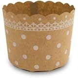 マフィンカップ M(ドットクラフト) 50枚入 マフィン型 マフィンカップ 紙 オーブン対応 耐熱 カップケーキ ベーキングカップ 日本製 製菓 FBAWEB01