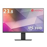 KOORUI モニター ディスプレイ 23.8インチ/1920×1080フルHD/IPS非光沢/75HZ/フレームレス/ブルライト軽減/フリ
