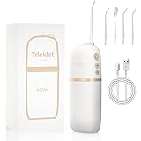 口腔洗浄器 Trickletコードレスフロッサー 4つのモードと3段階調整 IPX 7防水