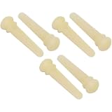 オーディオファン ギター ブリッジピン 牛骨製 アコースティックギター用 6点セット 29×8mm