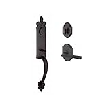 Baldwin SCCOTXTAPRRAR481 Reserve Single Cylinder Handleset Cottonwood x Taper with Rustic Arch Rose 