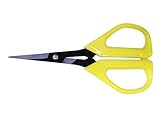 Zenport ZS109B Ergonomic Bent Handle Deluxe Bud Trimming Scissors for Garden, Fruits and Grapes, 6.5