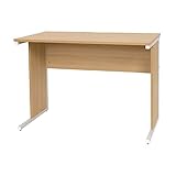 オフィスカグ オフィスデスク 事務机 平机 ナチュラル 幅1000×奥行600×高さ700mm MOD-H1060-N
