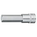 トネ(TONE) ロングヘキサゴンソケット 4H-19L 差込角12.7mm(1/2") 二面幅19mm