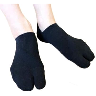 Amazon.co.jp: さとう式 フレクサーソックス クルー 黒 (S) 足袋型