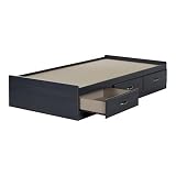 South Shore Ulysses 39'' Mates Bed with 3 Drawers, Twin, Blueberry [並行輸入品]