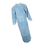 FLAMEER 溶接コート　溶接スーツ　エプロン　火の粉を防げ　保護服　全3サイズ2色　長持ち　耐磨耗 - 青85cm