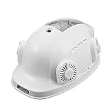 作業ヘルメット 扇風機付きヘルメット 2/4扇風機付き 4段階風速調節 Bluetooth ファンヘルメット 作業用 冷却 熱中症 暑さ対策 防災 太陽エネルギ ソーラーファン ヘルメット 通気 涼しい (16000mAh/Bluetooth,白二扇風機)