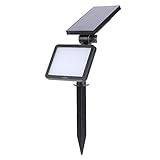 Tomshine 3W ソーラーLEDライト 芝生ライト 48ランプビーズ 350LM 2-IN-1 調光可能 防水 5点灯モード 自動オン/オフ ガーデン/庭/キャンプなどの照明用