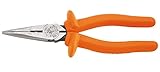 Klein Tools D203-8-INS 8-Inch Insulated Heavy-Duty Long-Nose Pliers-Side-Cutting by Klein Tools