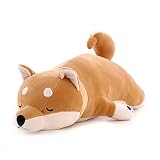 UOAO イヌぬいぐるみ 柴犬ぬいぐるみ 柴犬抱き枕 柴犬のおもちゃ ふわふわ もちもち ぬいぐるみ(全長約55cm)