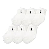 ポロ ラルフローレン ベビー 靴下 6足セット 出産祝い ギフト ベビーウェア （サイズ：0-6m、カラー：White/Boys） Polo Ralph Lauren 【B60000LPK】 [並行輸