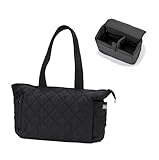 Blanc (ブラン) カメラバッグ トートバッグ L カメラインナーボックス キルティング 大きめ メンズ レディース バッグ 25L ブラック VE-3593