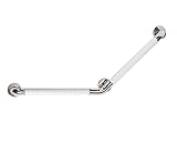 GRJH® バスルーム手すり、バスルーム滑り止めセーフティステンレススチールアームレスト50 * 50cm 滑りにくさ ( 色 : 白 )