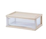 サンコープラスチック 衣類収納1段 シンクワイド 幅60×奥40×高22.5cm ソフトベージュ