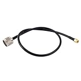 uxcell　NオスーRP-SMAFメスアダプタ　コネクタ　同軸ケーブル　Wifi RG58　50cm